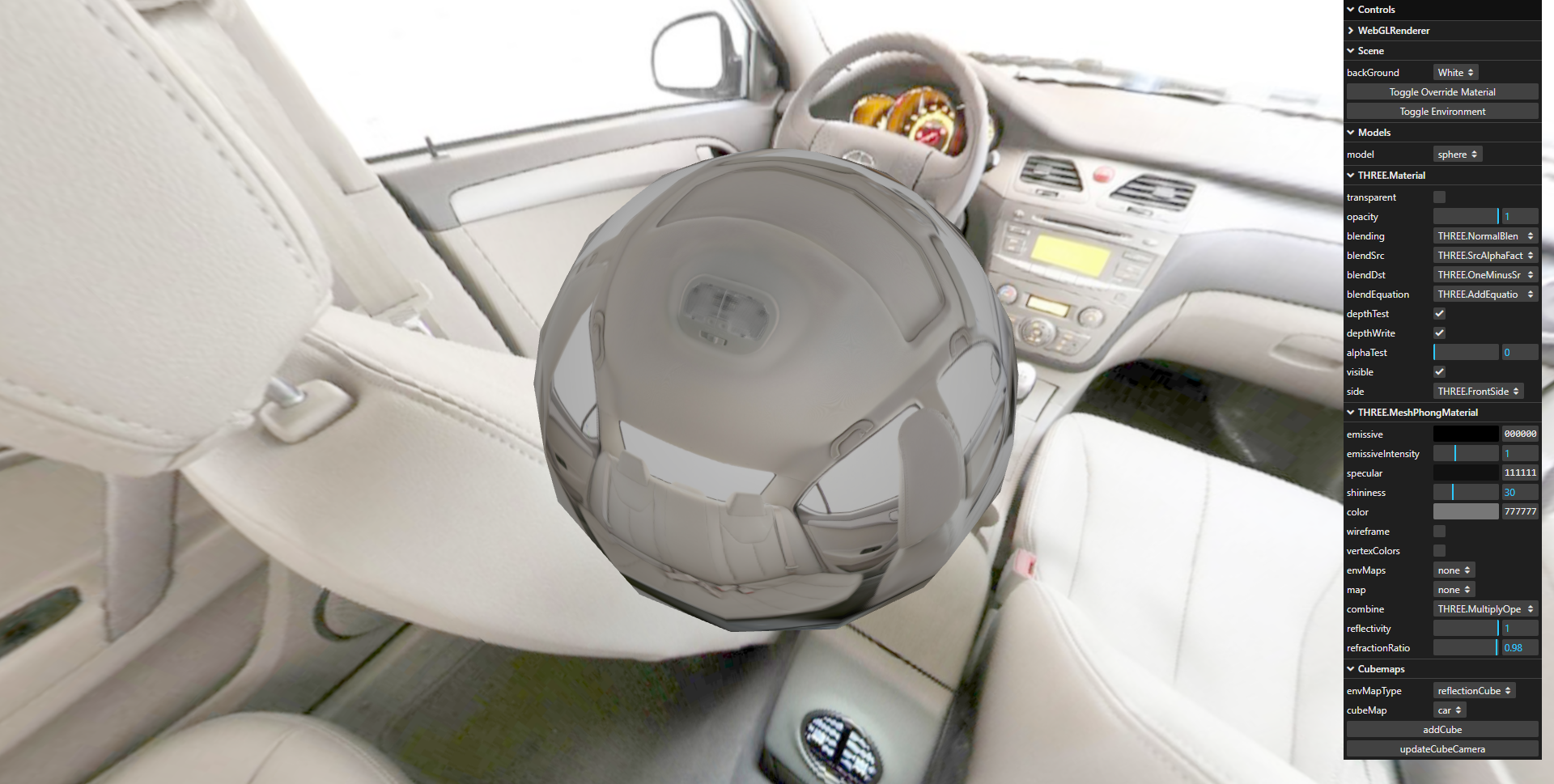 图10.22–显示汽车内部的环境图